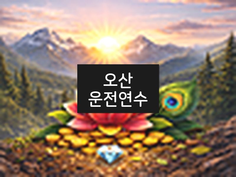오산운전연수 후기