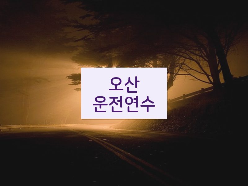 오산운전연수 후기