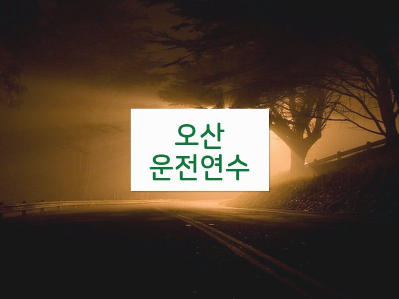 오산운전연수 후기