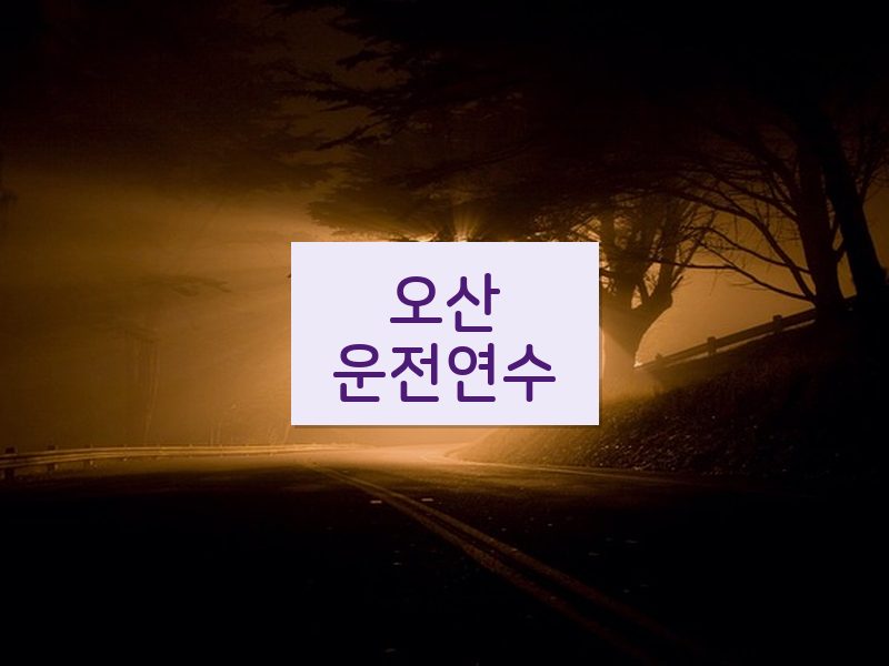 오산운전연수 후기