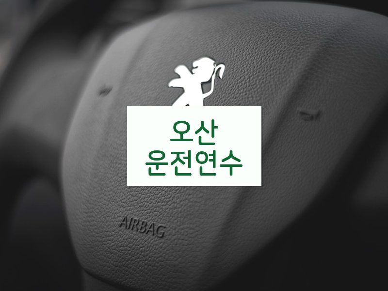 오산운전연수 후기