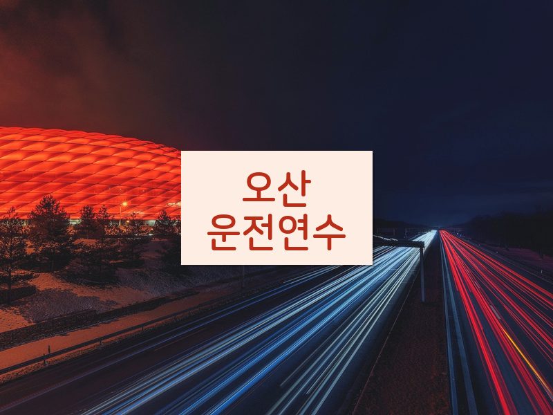 오산운전연수 후기