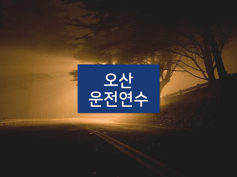 오산운전연수 후기