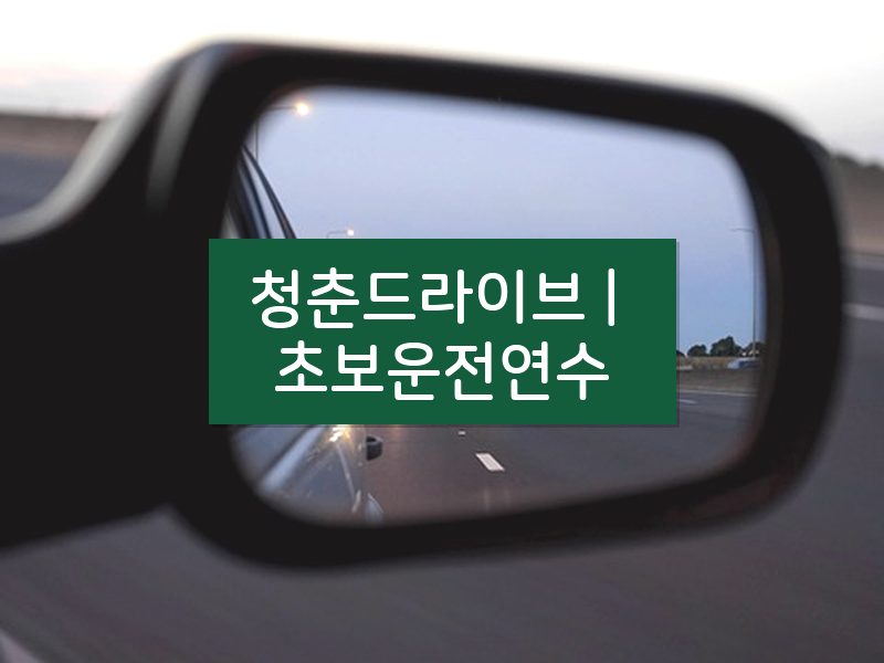 청춘드라이브 | 초보운전연수 후기