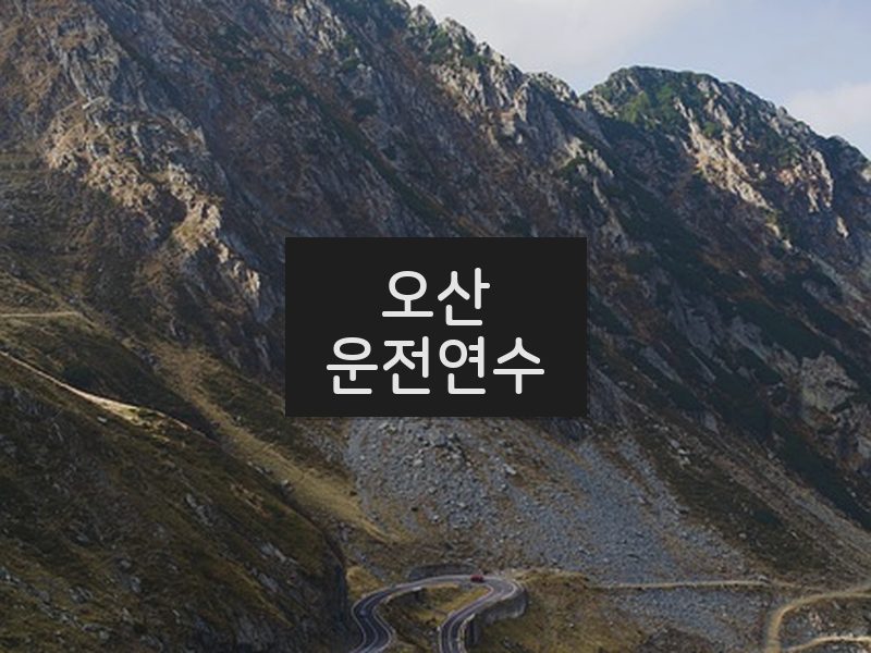 오산운전연수 후기