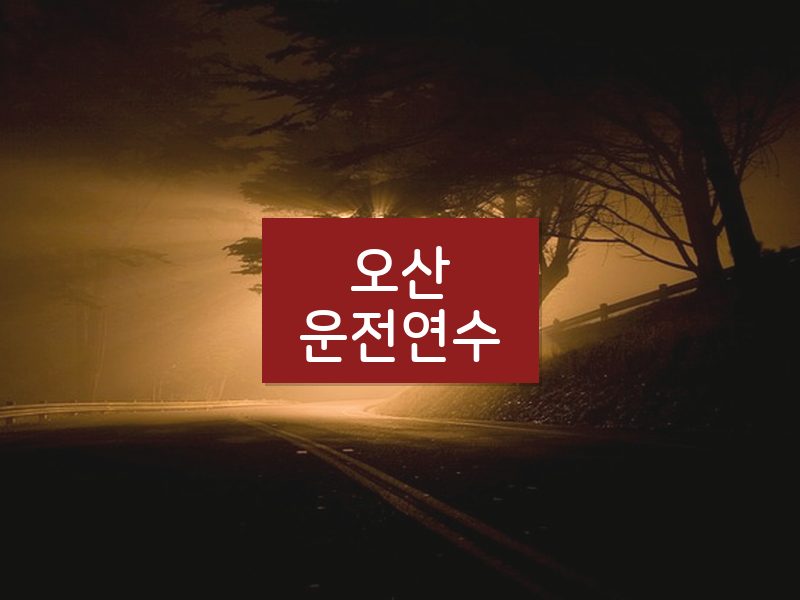 오산운전연수 후기