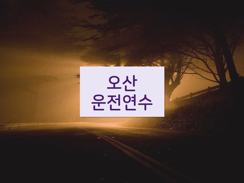 오산운전연수 후기