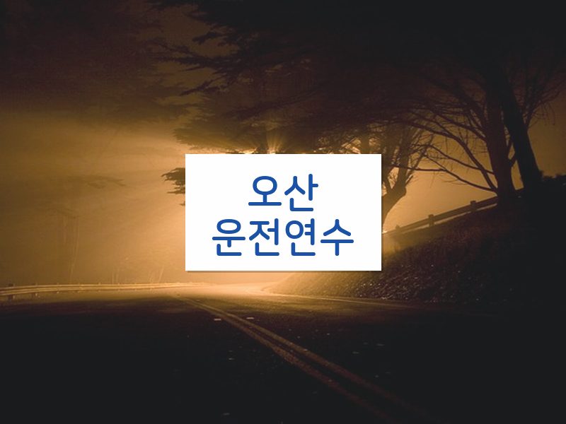 오산운전연수 후기
