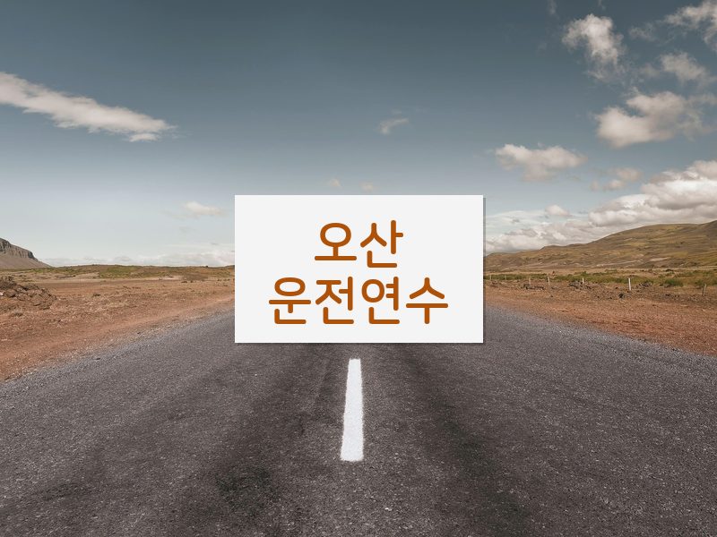 오산운전연수 후기
