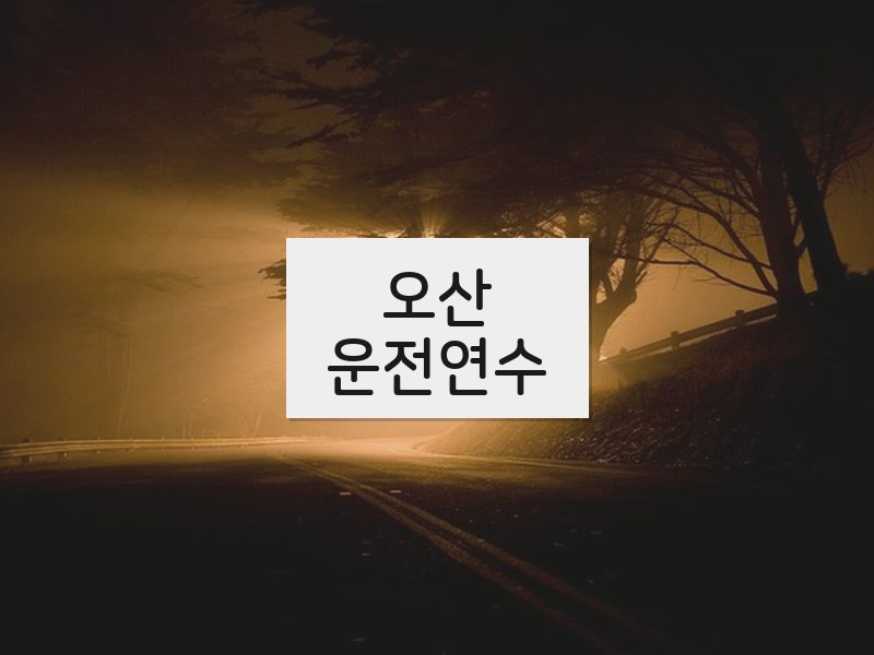오산운전연수 후기