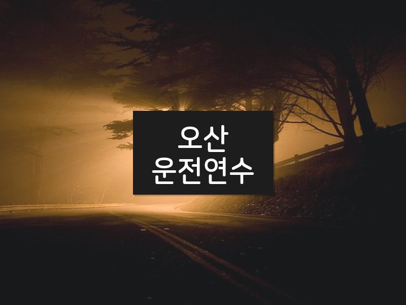 오산운전연수 후기