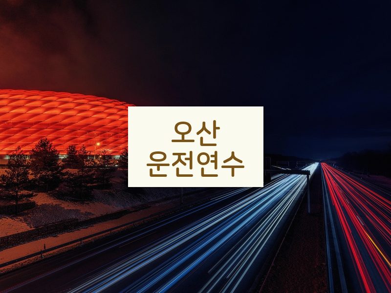 오산운전연수 후기