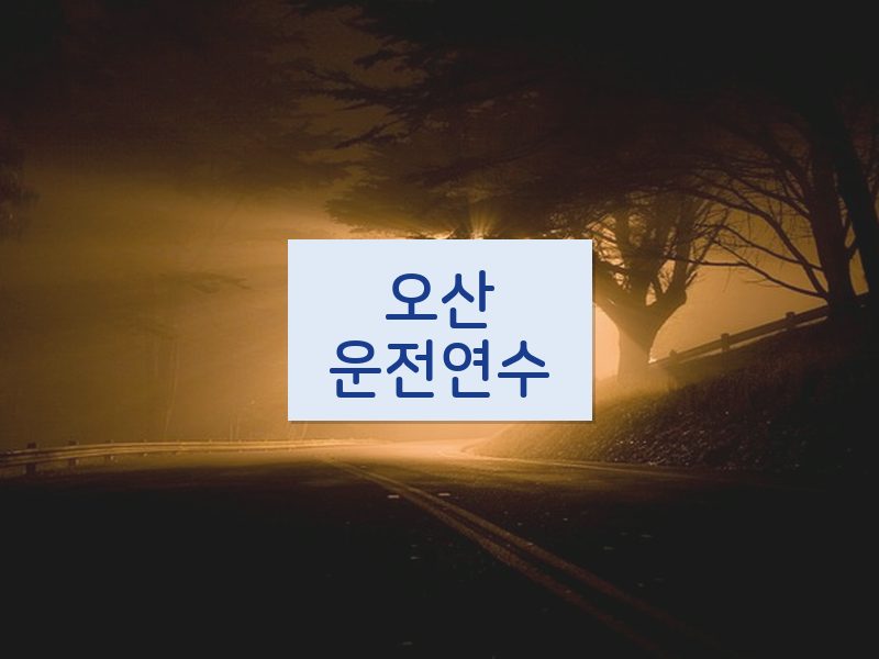 오산운전연수 후기