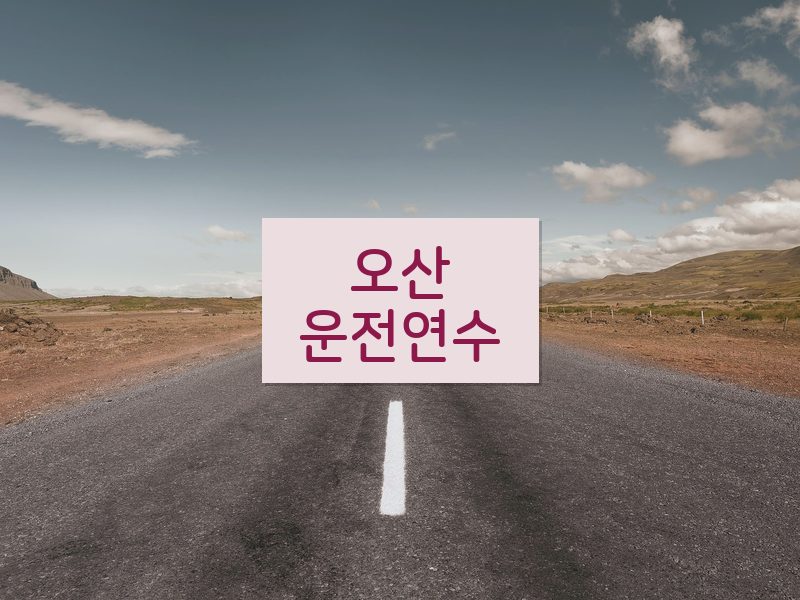 오산운전연수 후기
