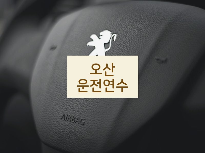 오산운전연수 후기
