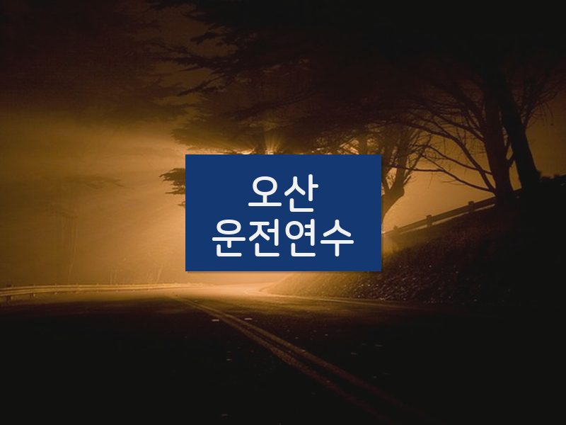 오산운전연수 후기