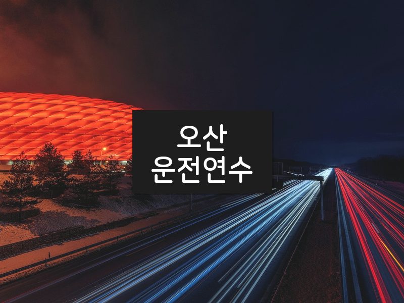 오산운전연수 후기