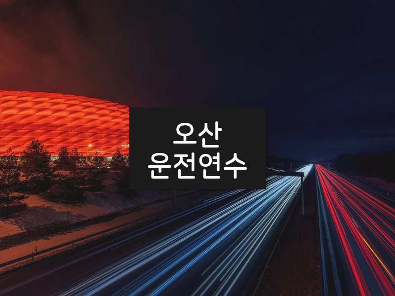 오산운전연수 후기