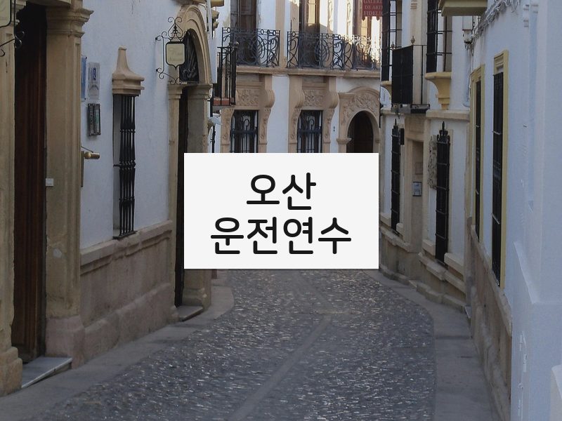 오산운전연수 후기