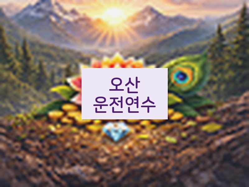 오산운전연수 후기