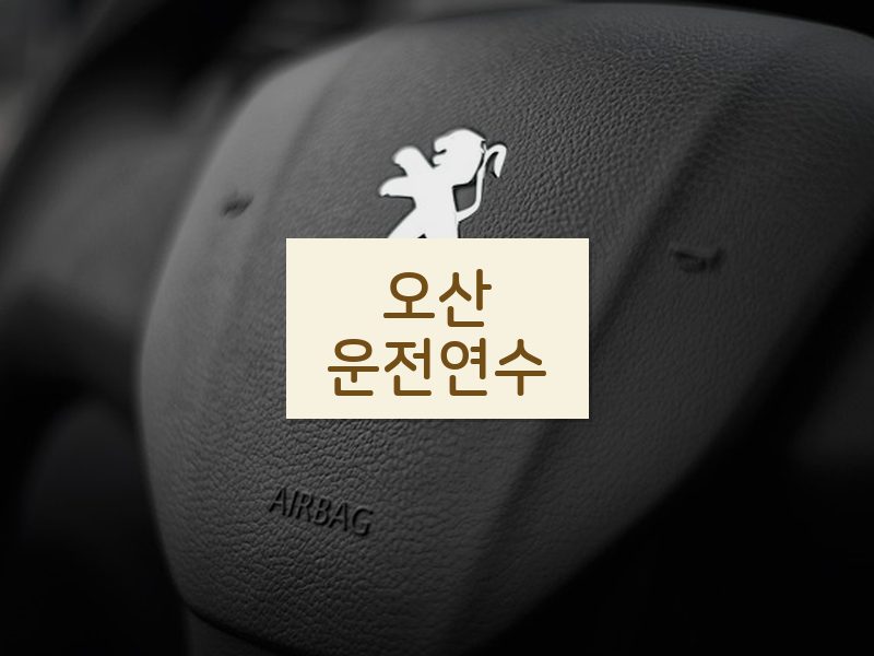 오산운전연수 후기