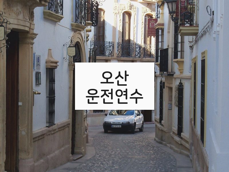 오산운전연수 후기