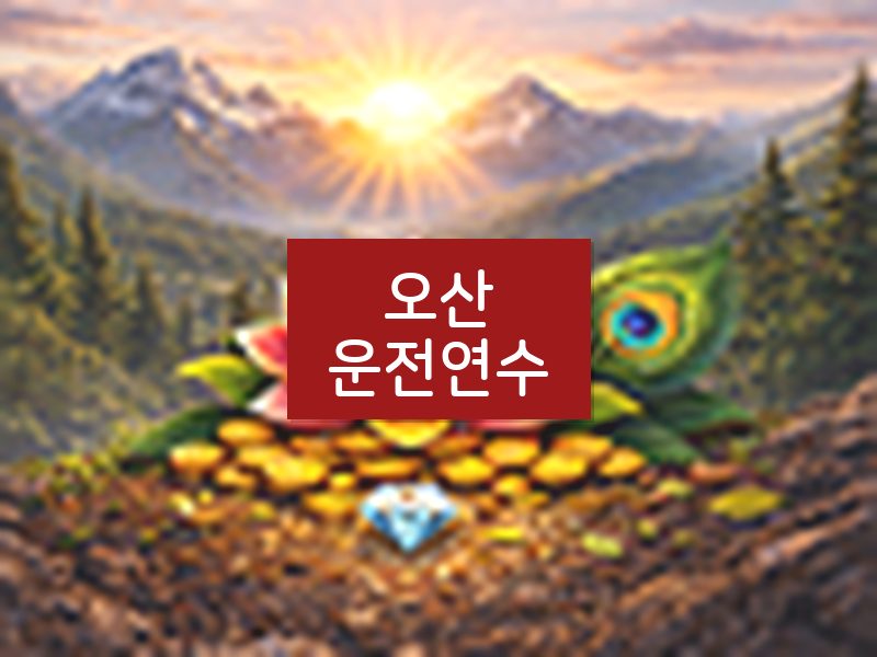 오산운전연수 후기