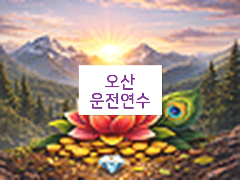 오산운전연수 후기