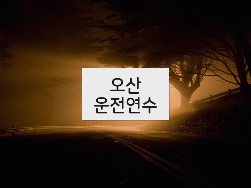 오산운전연수 후기