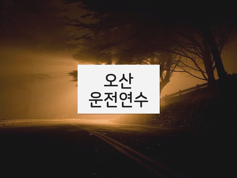 오산운전연수 후기